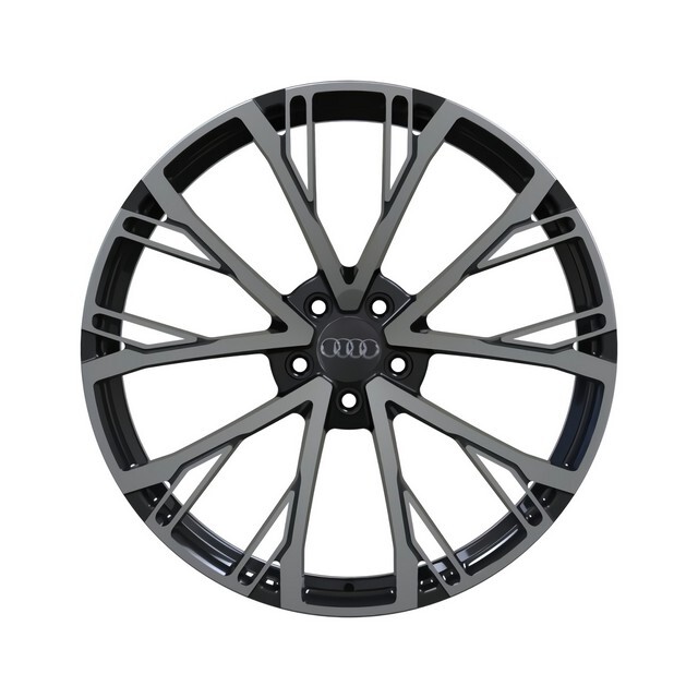 Литі диски Replica Audi (A2110264) R21 W8.5 PCD5x112 ET43 DIA66.6 (gloss black dark machined face)-зображення-1