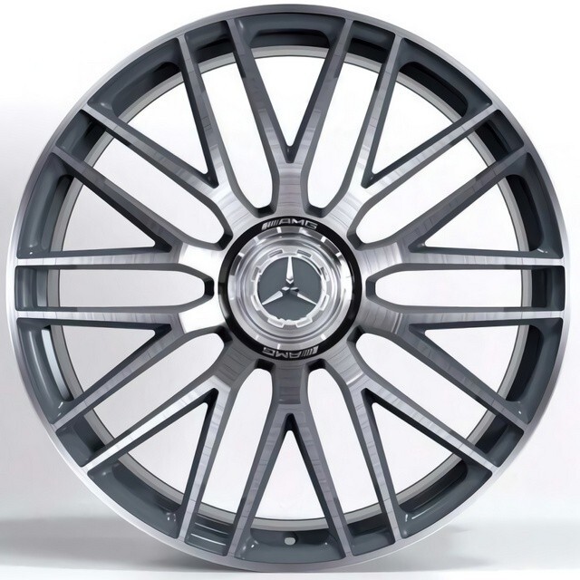 Литі диски Replica Mercedes (MR211002263) R21 W10 PCD5x112 ET46 DIA66.6 (satin graphite machined face)-зображення-6