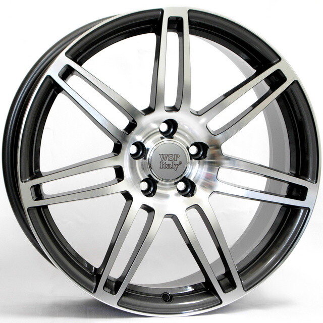 Литі диски WSP Italy Audi (W557) S8 Cosma Two R17 W7.5 PCD5x112 ET30 DIA66.6 (anthracite polished)-зображення-1