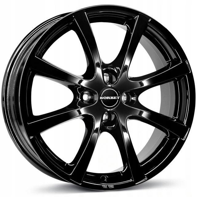 Литі диски Borbet LV4 R16 W7 PCD4x100 ET38 DIA64 (gloss black)-зображення-1