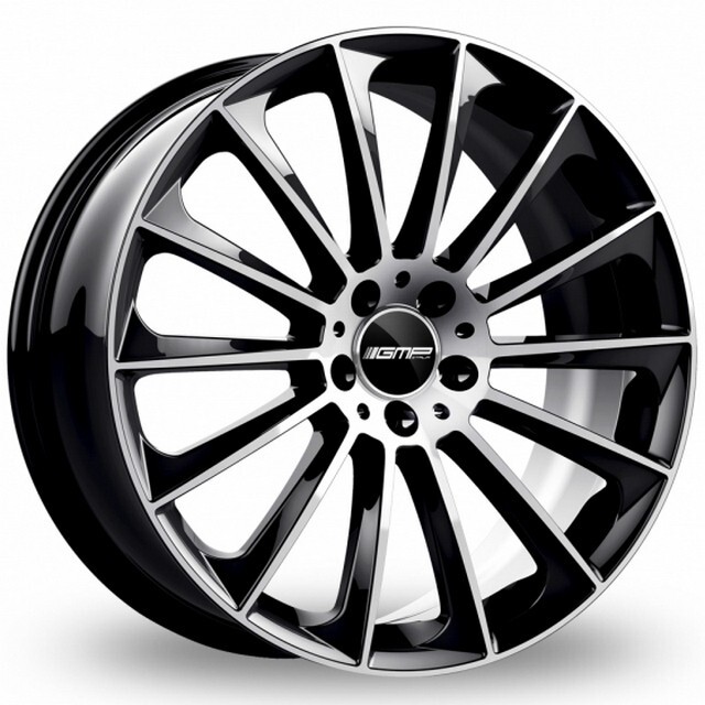 Литі диски GMP Italia Stellar R17 W7.5 PCD5x112 ET45 DIA66.6 (black polished)-зображення-1