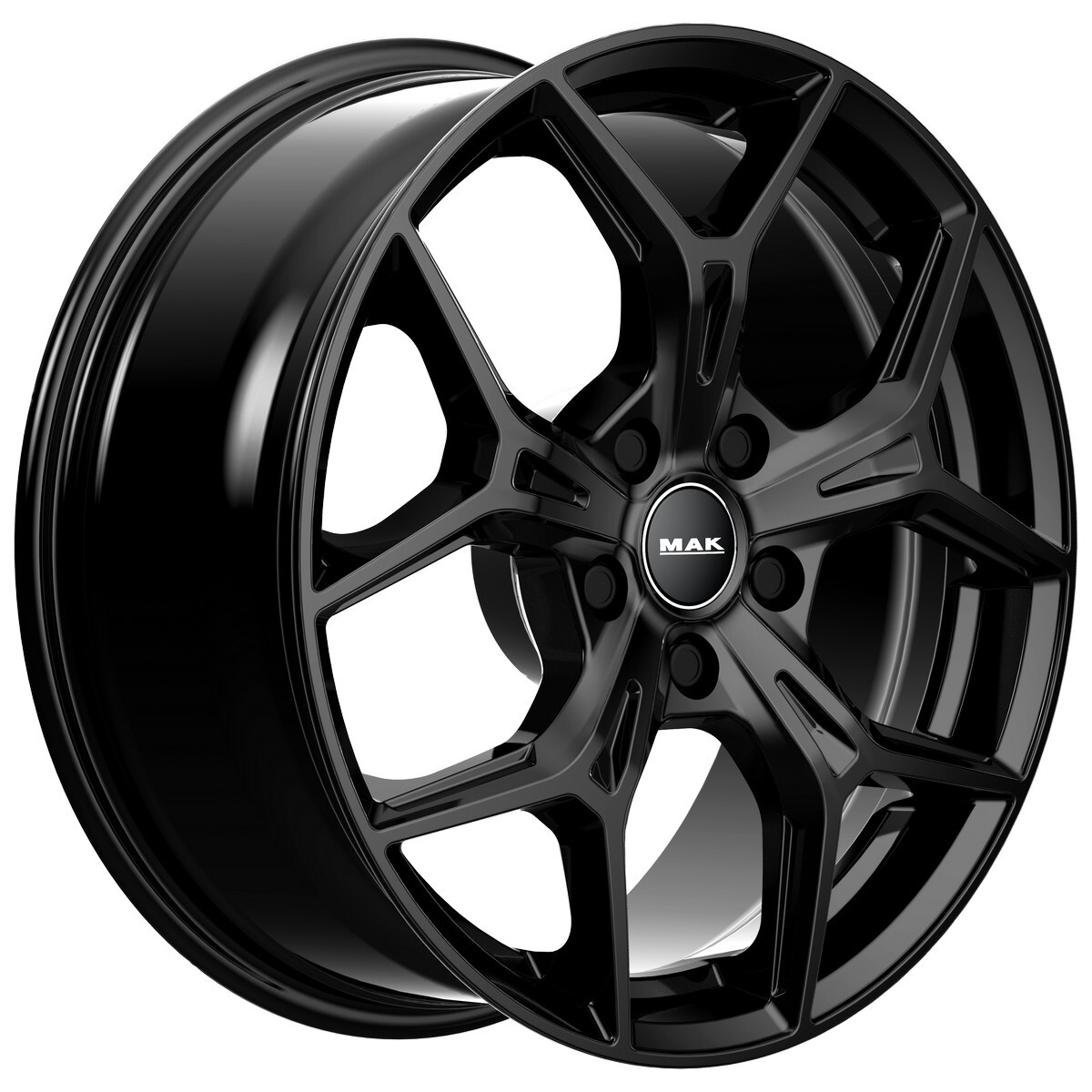 Литі диски Mak Epica R17 W7 PCD5x114.3 ET51 DIA67.1 (gloss black)-зображення-2