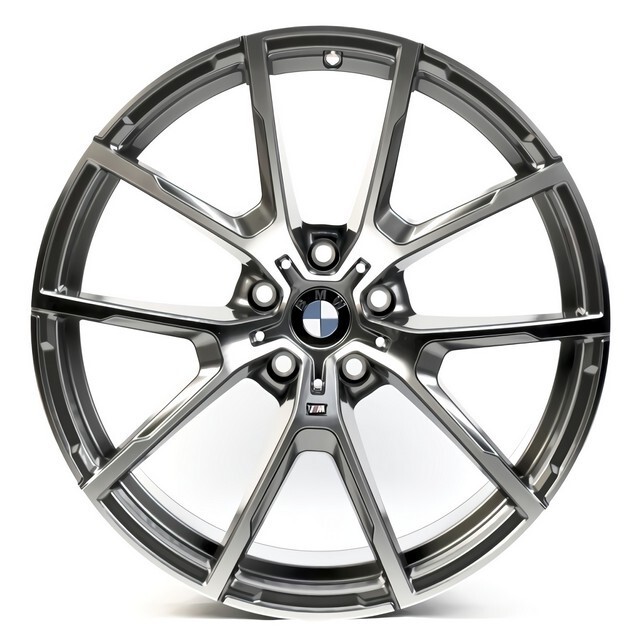 Литі диски Replica BMW (B868) R19 W8.5 PCD5x112 ET26 DIA66.6 (gun metal machined face)-зображення-3