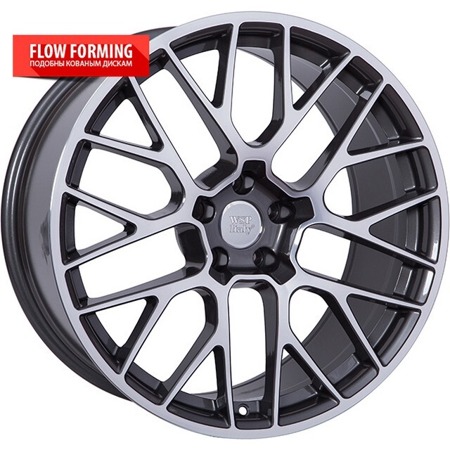 Литі диски WSP Italy Porsche (W1056) Fuji R20 W10 PCD5x112 ET19 DIA66.6 (anthracite polished)-зображення-2