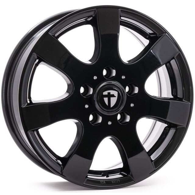 Литі диски Tomason TN3F R16 W6.5 PCD5x120 ET50 DIA65.1 (gloss black)-зображення-1