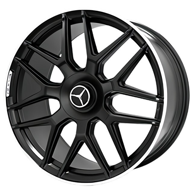 Литі диски Replica Mercedes (MR762) R20 W8.5 PCD5x112 ET35 DIA66.6 (MBL)-зображення-1