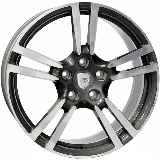 Литі диски WSP Italy Porsche (W1054) Saturn R19 W10 PCD5x130 ET42 DIA71.6 (anthracite polished)-зображення-1