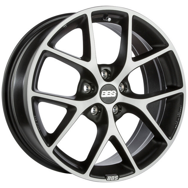 Литі диски BBS SR R19 W8.5 PCD5x112 ET32 DIA82 (volcano grey diamond cut)-зображення-1