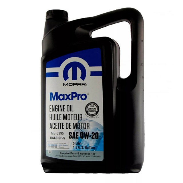 Моторна олія Mopar MaxPro+ 0W-20 Engine Oil SP/GF-6A (5л.)