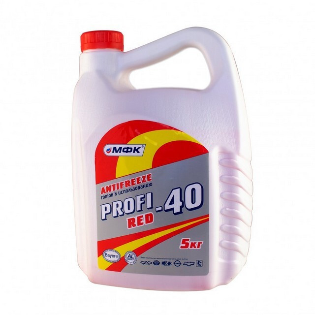 Антифриз PROFI-40 Red (-30°С ), (5кг.)