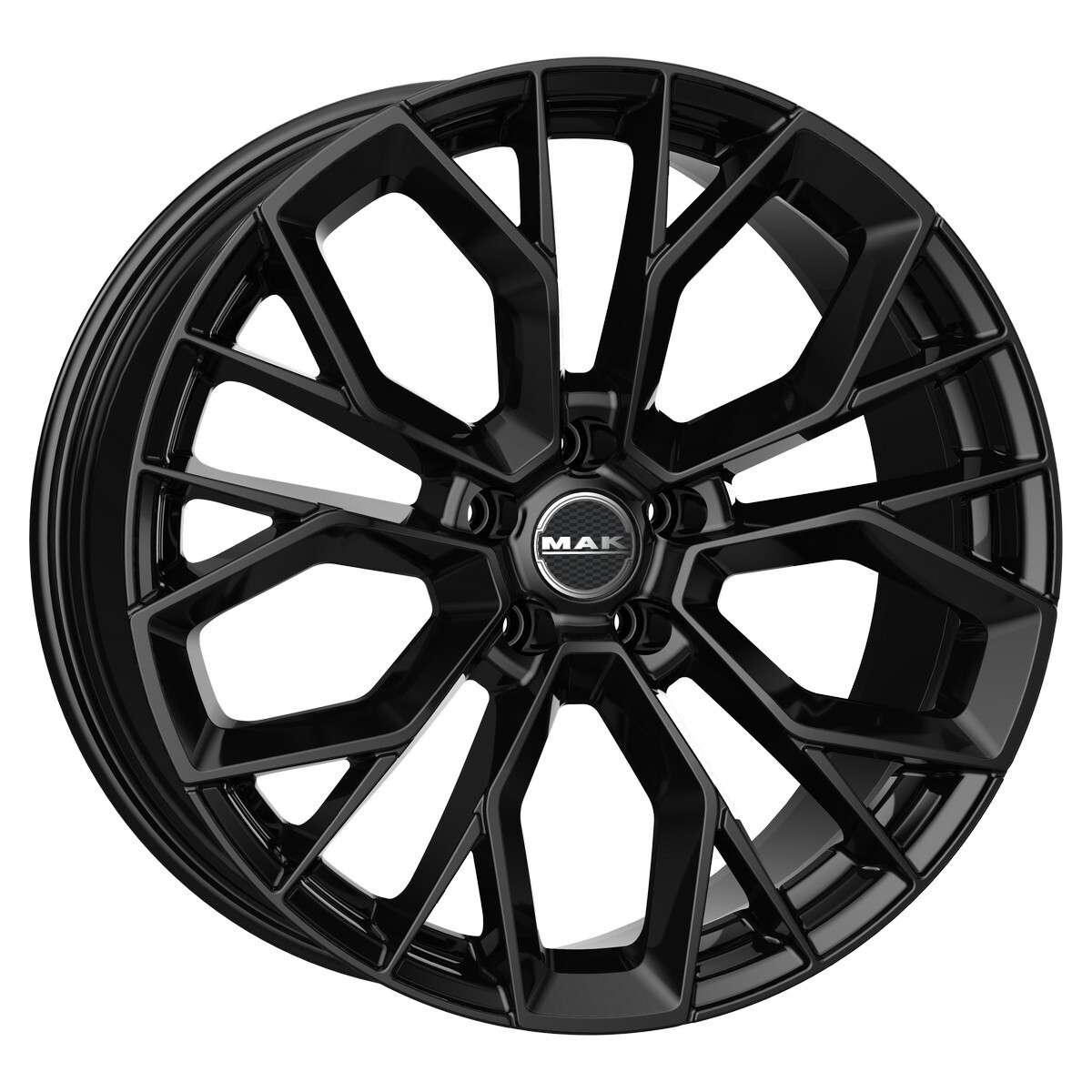 Литі диски Mak Stilo R19 W8.5 PCD5x112 ET20 DIA66.6 (gloss black)-зображення-1