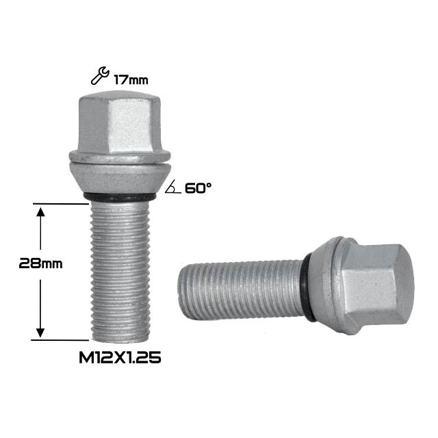 Колісні болти HARRY Ексцентрик (M12x1.25x28 NEX17) Dacromet