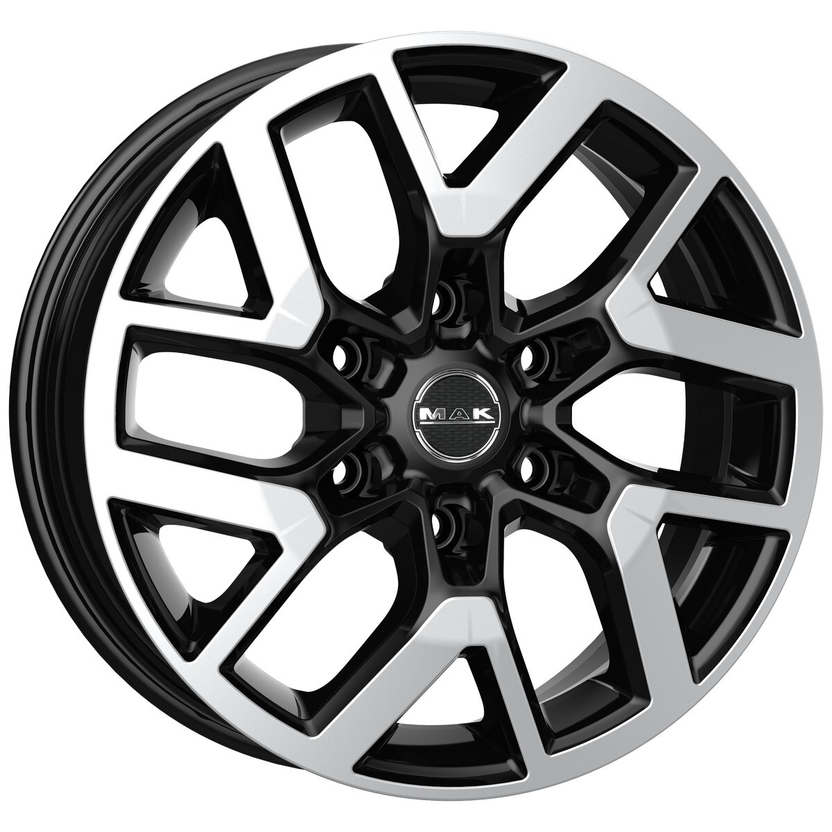 Литі диски Mak Gravel R16 W6.5 PCD6x120 ET50 DIA74.5 (black polished)-зображення-1