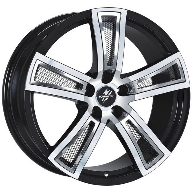 Литі диски Fondmetal Tech 6 R17 W7.5 PCD5x108 ET45 DIA65.1 (black polished)-зображення-1