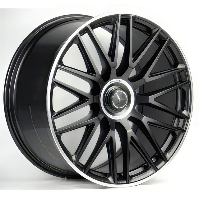 Литі диски Replica Mercedes (MR252/1) R23 W10 PCD5x112 ET45 DIA66.6 (MBL)-зображення-1