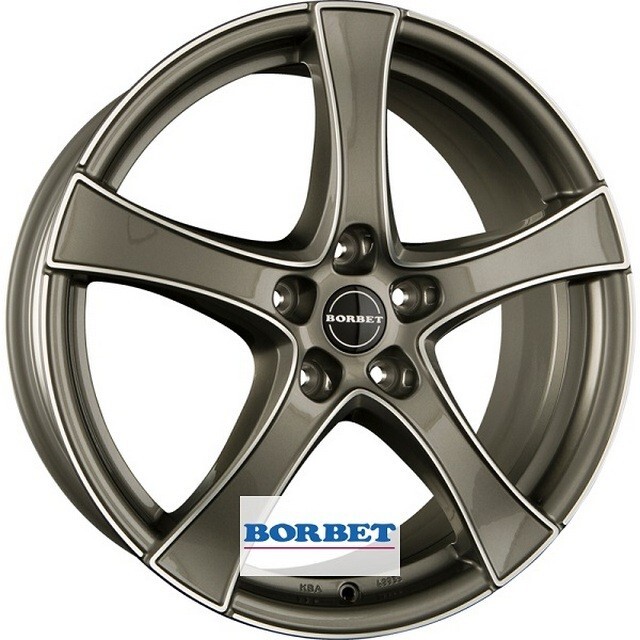 Литі диски Borbet F2 R17 W6.5 PCD5x112 ET41 DIA57.1 (graphite polished)