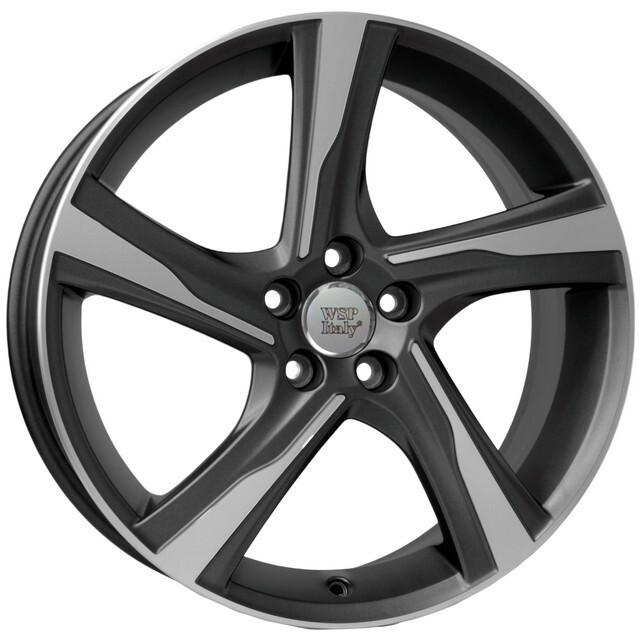 Литі диски WSP Italy Volvo (W1258) Napoli R18 W7.5 PCD5x108 ET49 DIA67.1 (matt gun metal polished)-зображення-1