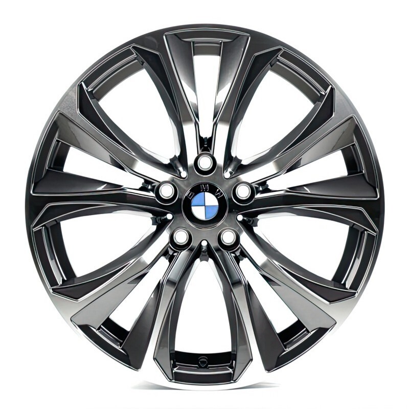 Литі диски Replica BMW (B1266) R19 W9 PCD5x120 ET48 DIA74.1 (gun metal machined face)