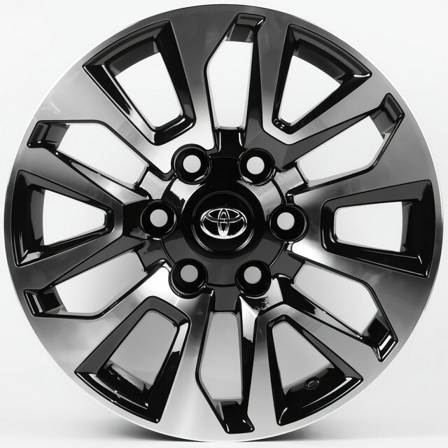 Литі диски Replica Toyota (TY1743) R18 W7.5 PCD6x139.7 ET25 DIA106.1 (gloss black machined face)-зображення-2