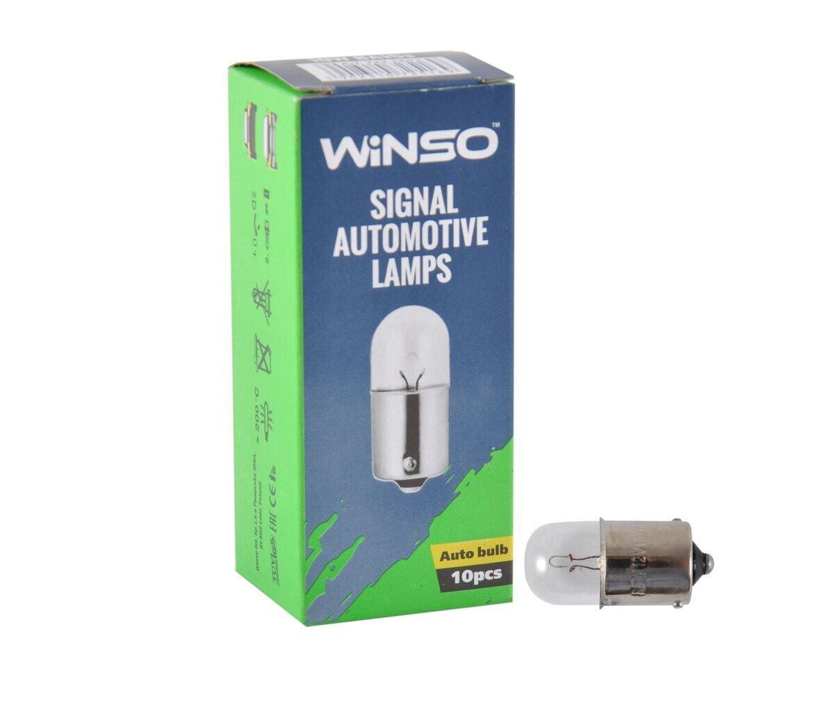 Лампа розжарювання Winso 24V R10W 10W BA15s, 10шт.