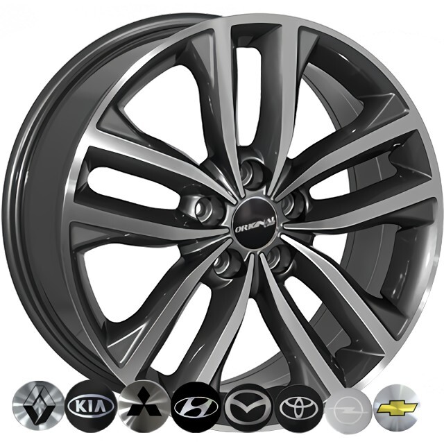 Литі диски Replica Kia (BK846) R18 W7.5 PCD5x114.3 ET40 DIA67.1 (GP)-зображення-1