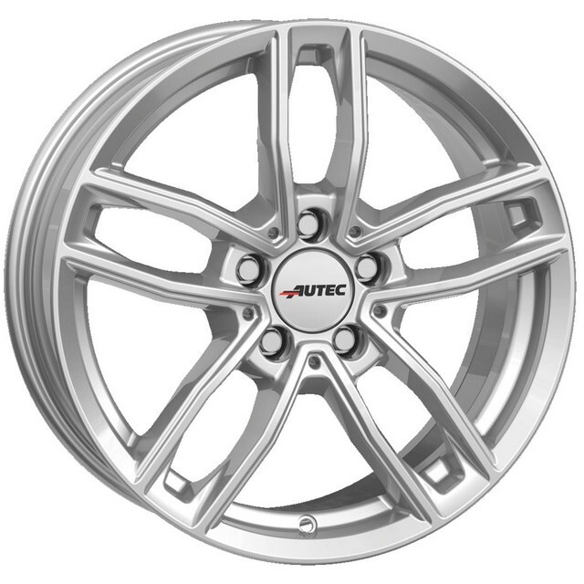 Литі диски Autec Mercador R17 W7.5 PCD5x112 ET36 DIA66.5 (brilliant silver)-зображення-1