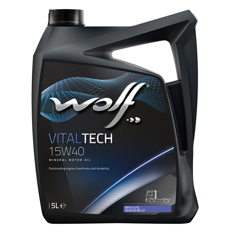 Моторне масло Wolf VitalTech 15W-40 (5л.)-зображення-1