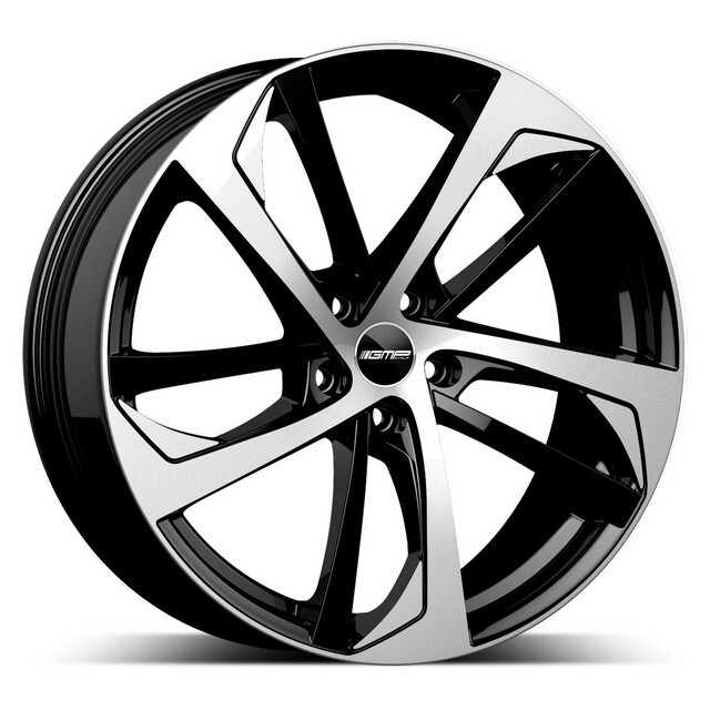 Литі диски GMP Italia Katana R19 W8 PCD5x108 ET45 DIA63.4 (black polished)-зображення-1