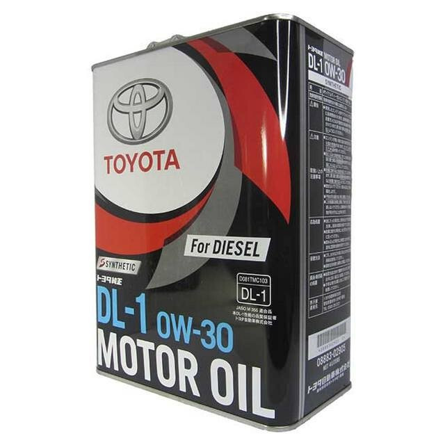 Моторна олія Toyota Motor Oil Diesel DL-1 0W-30 Japan (4л.)