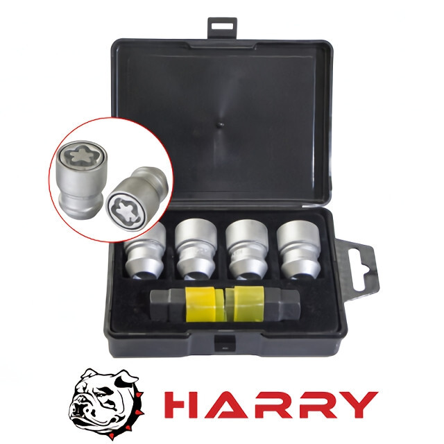 Комплект гайок (секретки) Harry Конус (M12x1.25x36 NEX 19/21) Dacromet-зображення-1