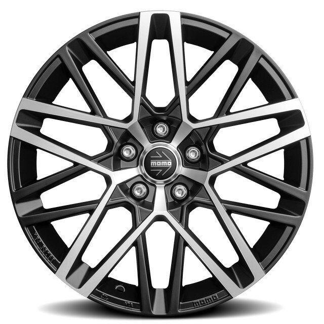 Литі диски Momo Avenger R18 W8 PCD5x112 ET40 DIA72.3 (matt black polished)-зображення-1