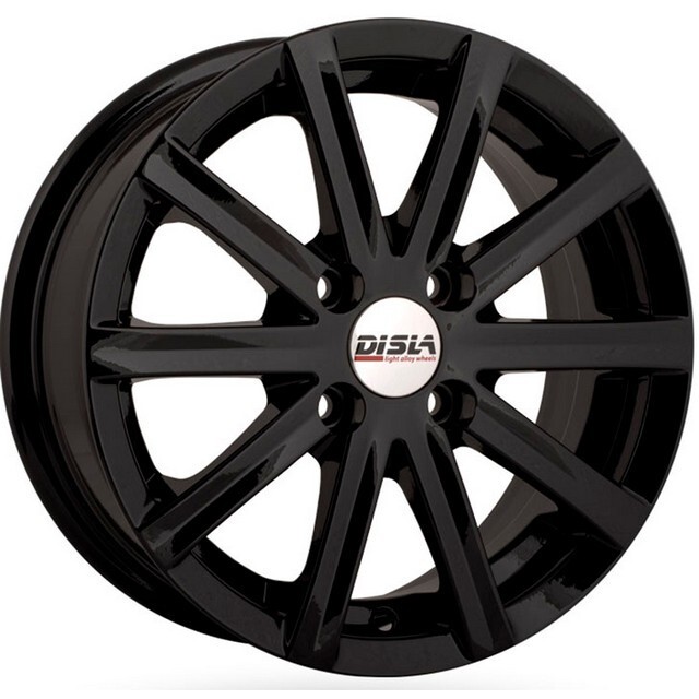 Литі диски Disla Baretta R14 W6 PCD4x100 ET37 DIA67.1 (black)-зображення-1