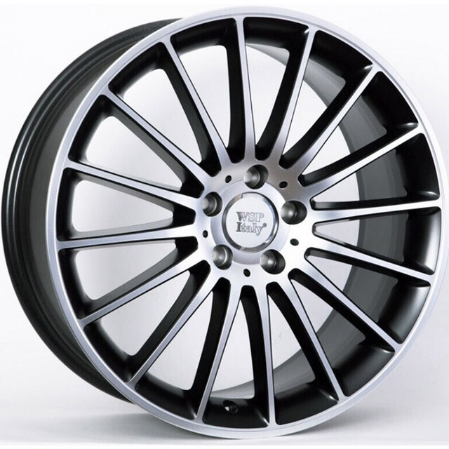 Литі диски WSP Italy Mercedes (W773) Shanghai R19 W9 PCD5x112 ET54 DIA66.6 (dull black full polished)-зображення-1