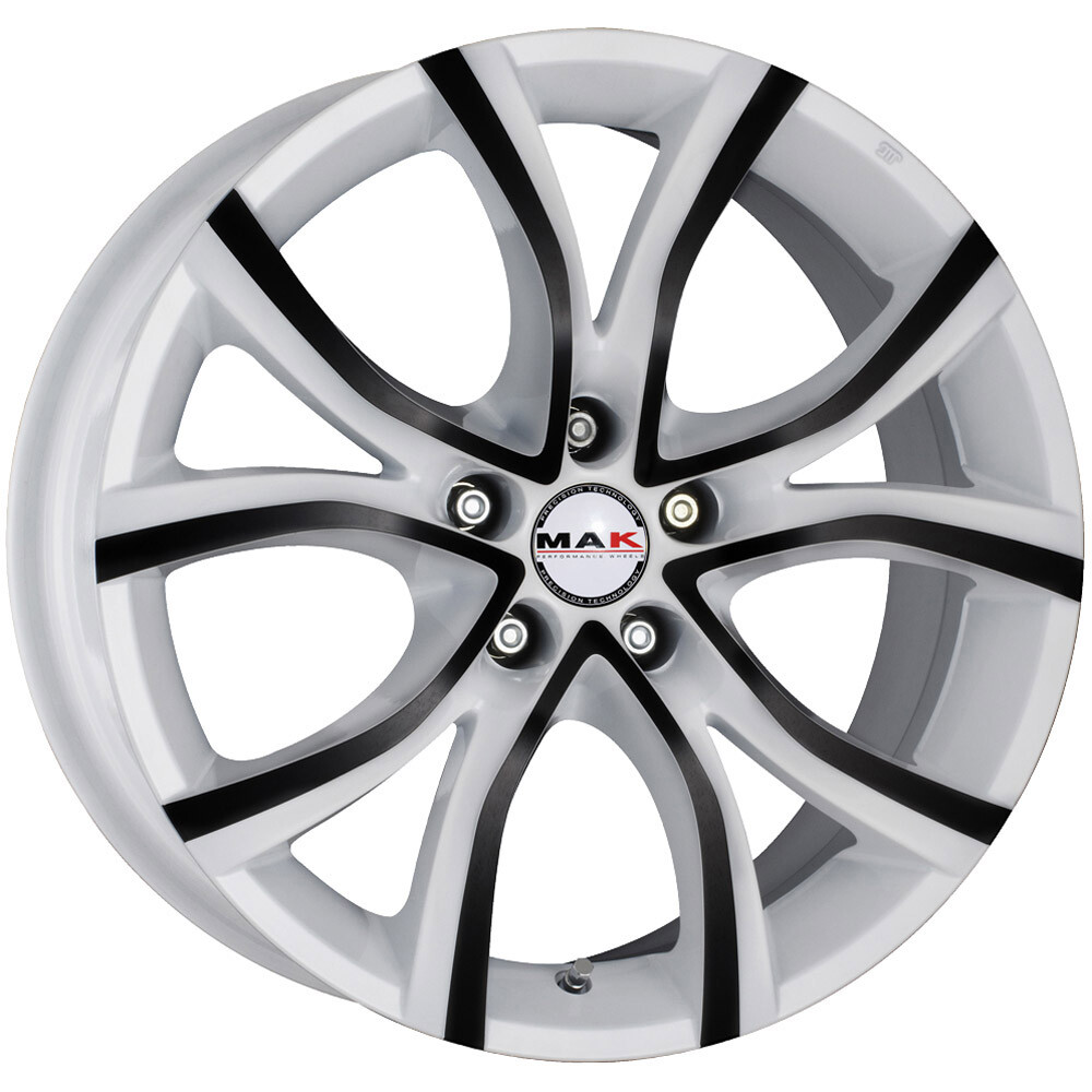 Литі диски Mak Nitro 5 R17 W7.5 PCD5x108 ET45 DIA72 (anod white black)-зображення-1