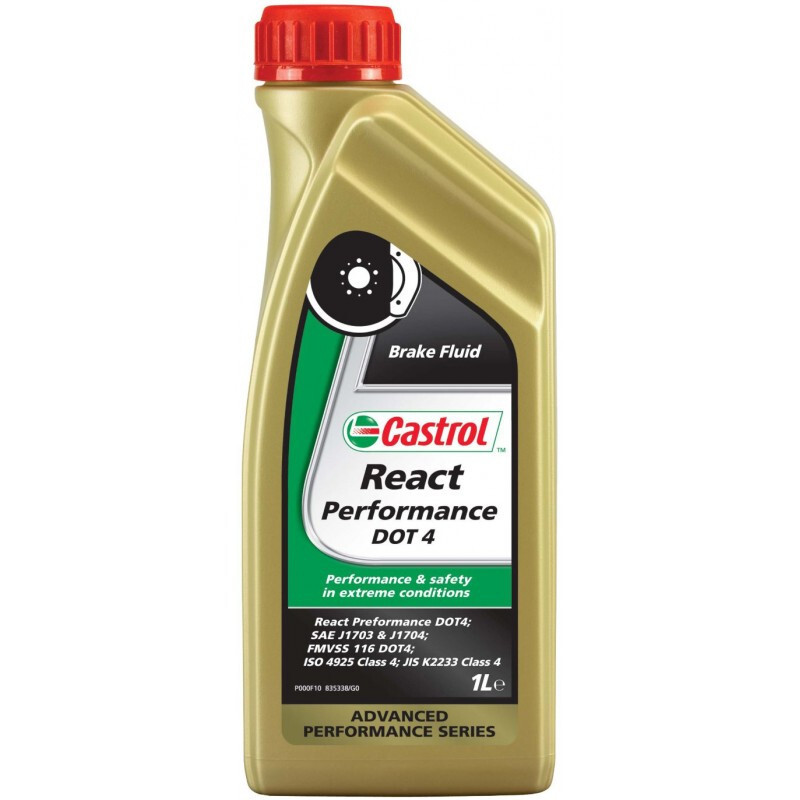 Рідина гальмівна Castrol React Performance DOT 4 1л