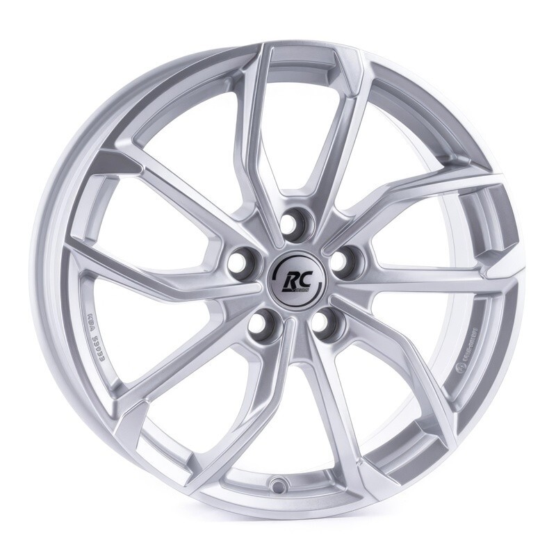 Литі диски RC Design RC-34 R17 W7 PCD5x114.3 ET43.5 DIA67.1 (silver)-зображення-1