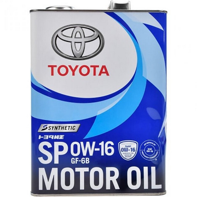 Моторне масло Toyota Synthetic Motor Oil SP/GF6B, 0W-16 (Japan) (4л.)-зображення-1