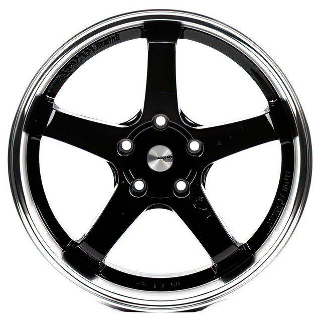 Литі диски Flow Forming FFCGT R17 W7.5 PCD5x100 ET35 DIA73.1 (gloss black lip polished)-зображення-1