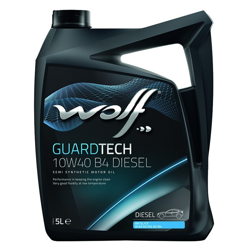 Моторне масло Wolf Guardtech Diesel B4 10W-40 (5л.)-зображення-1