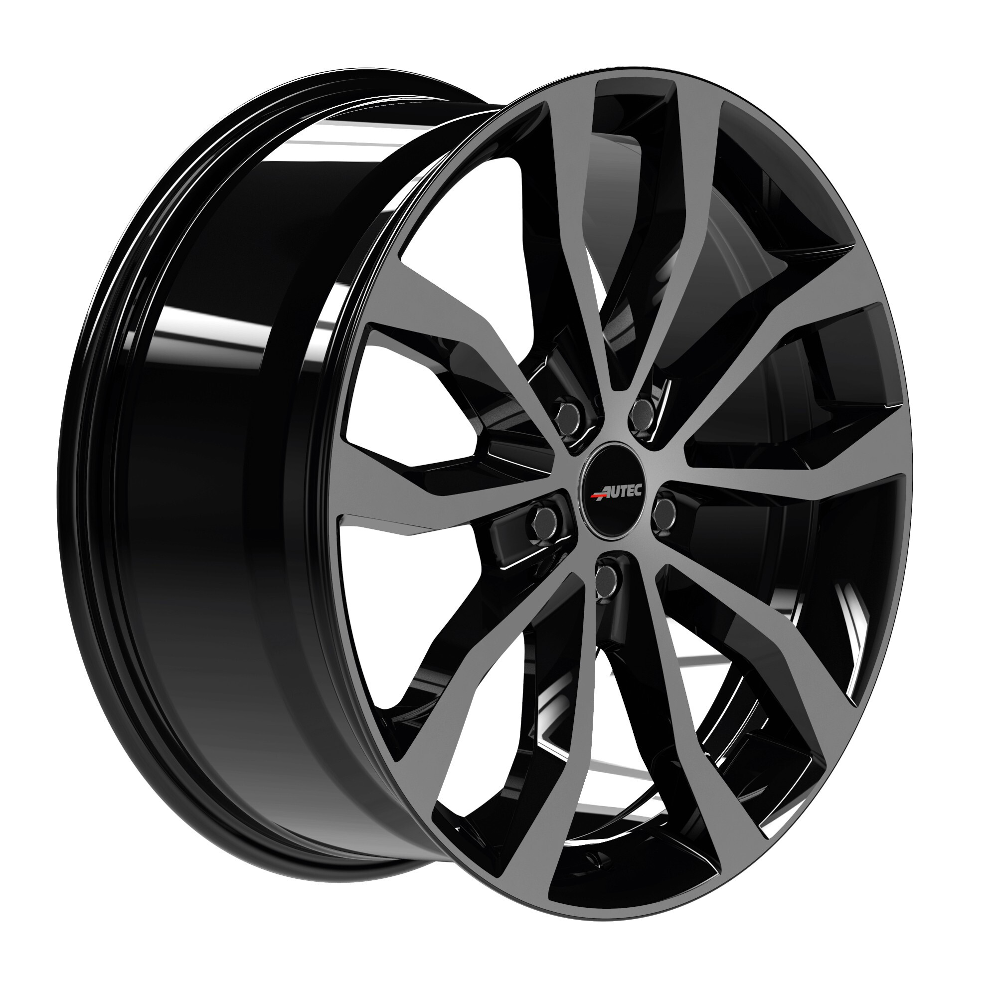 Литі диски Autec Uteca R22 W9.5 PCD5x112 ET21 DIA66.5 (black polished)-зображення-3