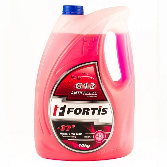 Антифриз готовий до використання Fortis G12 Red - 37°C  (червоний) (10кг.)-зображення-1