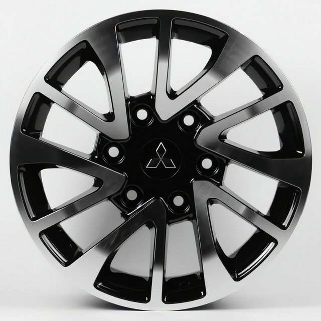 Литі диски Replica Mitsubishi (MI1145) R16 W7 PCD6x139.7 ET35 DIA67.1 (gloss black machined face)-зображення-1