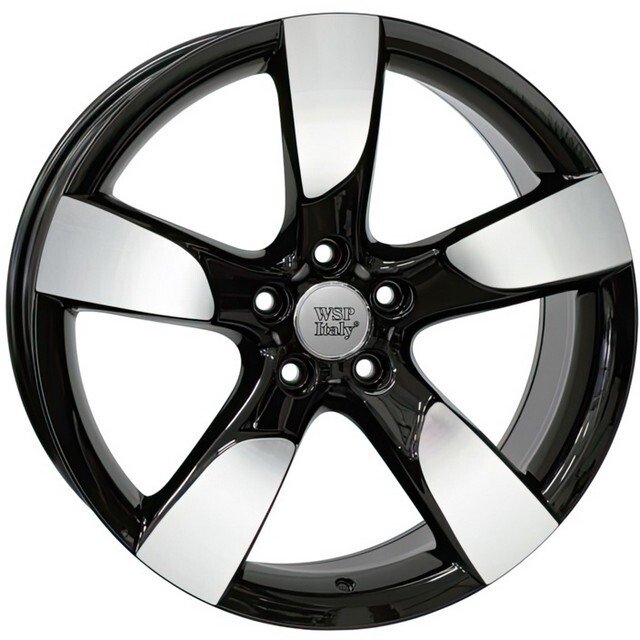 Литі диски WSP Italy Audi (W568) Vittoria R19 W8.5 PCD5x112 ET43 DIA66.6 (black polished)