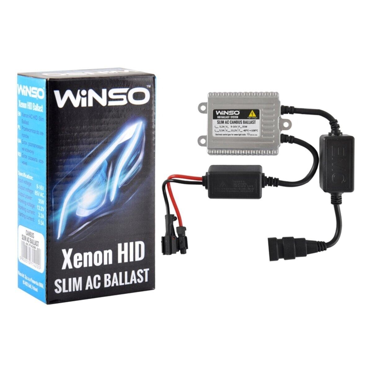 Блоки розпалювання Winso Slim AC CANBUS Ballast, 12V, 35W, KET