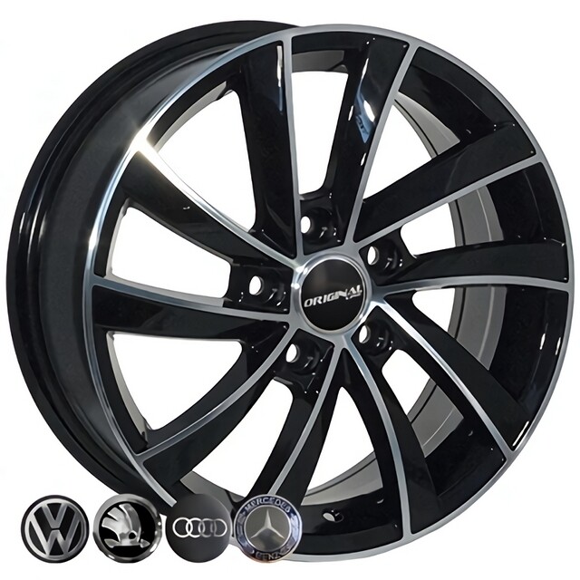 Литі диски Replica Volkswagen (BK5290) R16 W6.5 PCD5x100 ET35 DIA57.1 (BP)