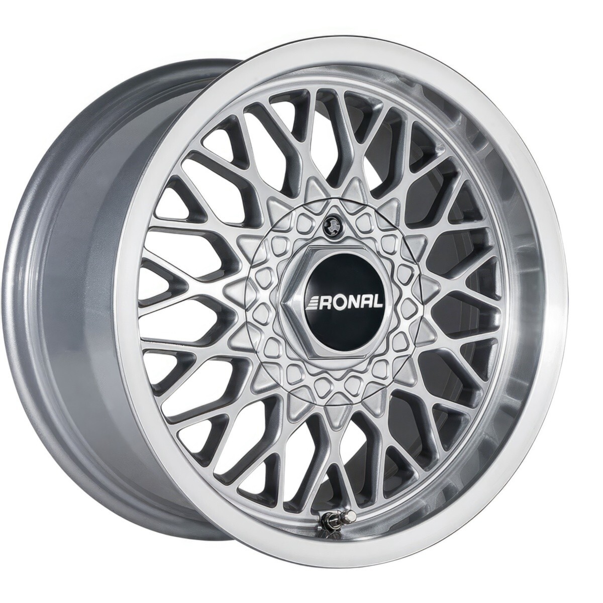 Литі диски Ronal LS R15 W7.5 PCD4x100 ET25 DIA57.1 (silver front diamond cut)-зображення-1