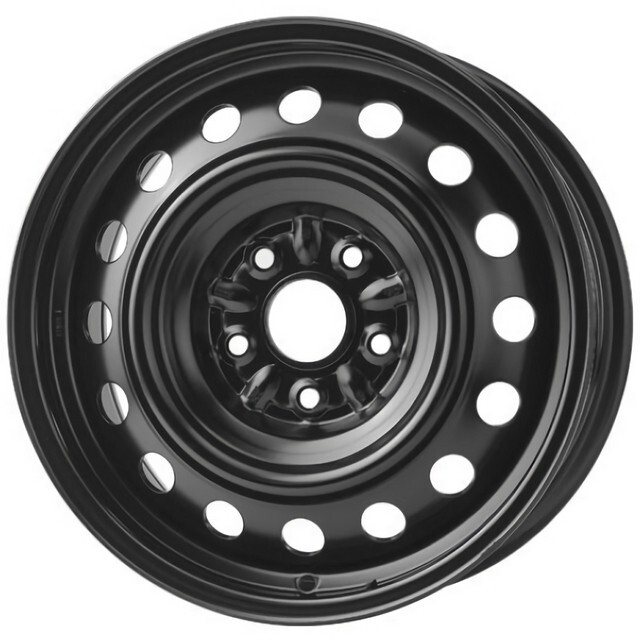 Сталеві диски Кременчук Nissan Tiida R15 W5.5 PCD4x114.3 ET40 DIA67.1 (black)-зображення-1