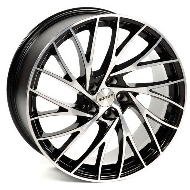 Литі диски GMP Italia Enigma R18 W8 PCD5x114.3 ET45 DIA67.1 (black polished)-зображення-1