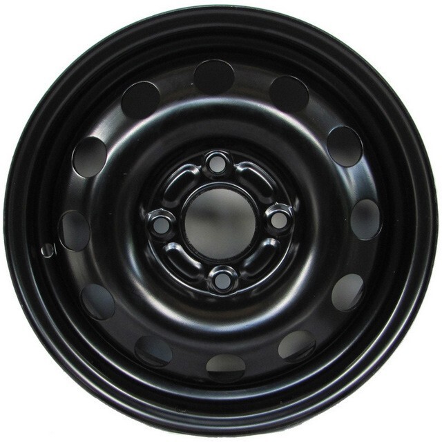 Сталеві диски Steel Logan R14 W5.5 PCD4x100 ET43 DIA60.1 (black)-зображення-1