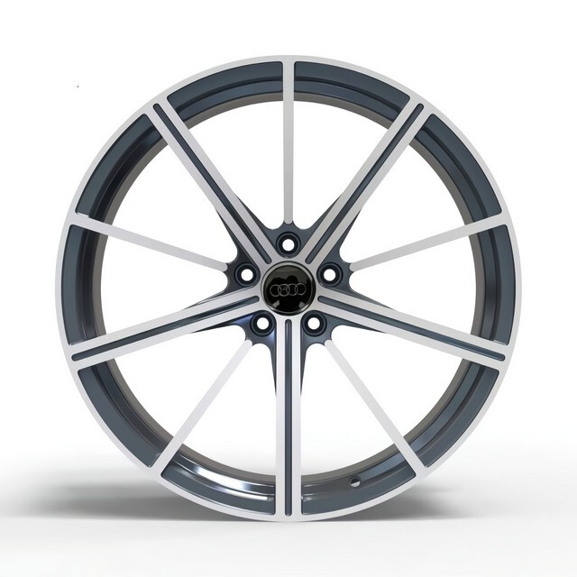 Литі диски Replica Audi (A7043) R21 W9.5 PCD5x112 ET31 DIA66.6 (satin graphite machined face)-зображення-1